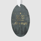 Silent Night Oval Ornament (voorkant)