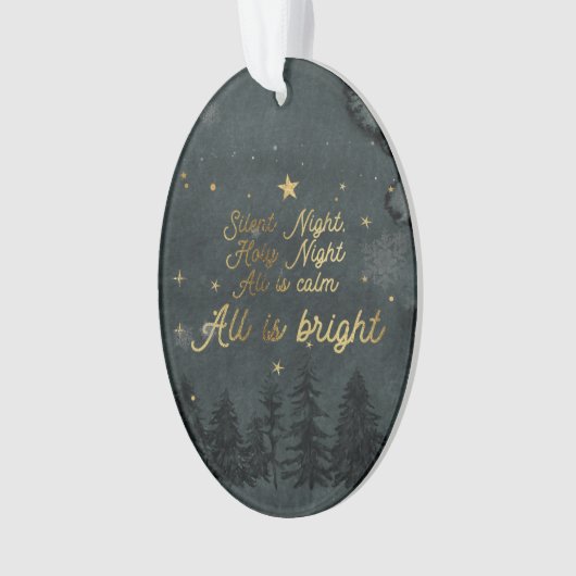 Silent Night Oval Ornament (voorkant)