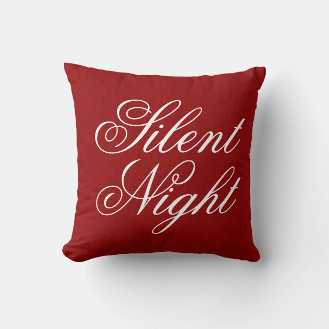 Silent Night Pillow Kussen (Voorkant)