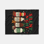 Silent Night Profol Icu Nurse Funny Christmas Medi Fleece Deken (Voorkant (Horizontaal))