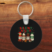 Silent Night Profol Icu Nurse Funny Christmas Medi Sleutelhanger (Voorkant)