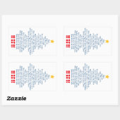 Silent Night Rechthoekige Sticker (Vel)