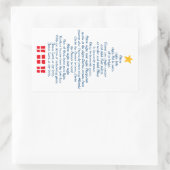 Silent Night Rechthoekige Sticker (Tas)