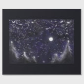 Silent Night - romantic Holiday Snow scene Cadeaupapier (Vlak)