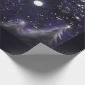 Silent Night - romantic Holiday Snow scene Cadeaupapier (Hoek)