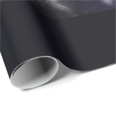 Silent Night - romantic Holiday Snow scene Cadeaupapier (Rol Hoek)