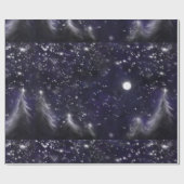 Silent Night - romantic Holiday Snow scene Cadeaupapier (Vlak)