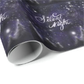 Silent Night - romantic Holiday Snow scene Cadeaupapier (Rol Hoek)