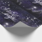 Silent Night - romantic Holiday Snow scene Cadeaupapier (Hoek)