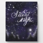 Silent Night - romantic Holiday Snow scene Fotoplaat (Voorkant)
