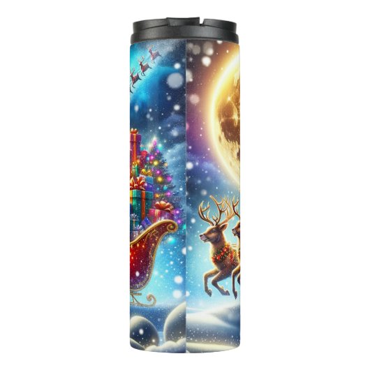 Silent Night, Santa’s Flight Thermosbeker (Achterkant)