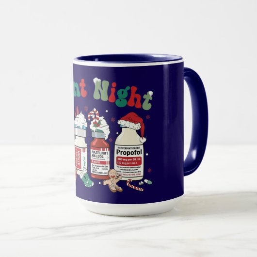 Silent Night – Sedative-Inspired Christmas Design Mok (Voorkant rechts)