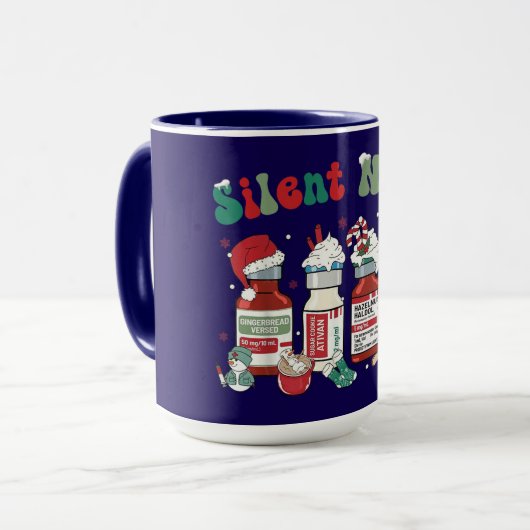 Silent Night – Sedative-Inspired Christmas Design Mok (Voorkant links)