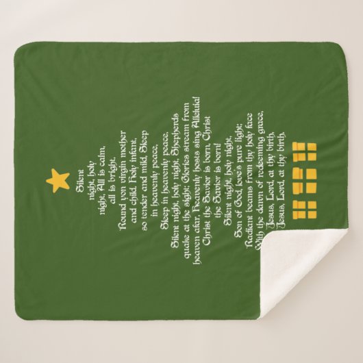 Silent Night Sherpa Deken (Voorkant (horizontaal))