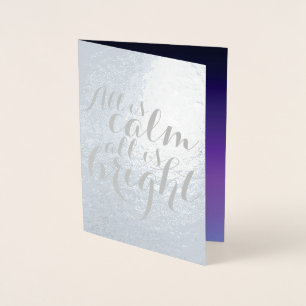 Silent Night Star Folie Kaarten