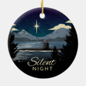 Silent Night - Submarine Holiday Ornament (Achterkant)