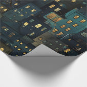 Silent Night Windows Wrapping Paper Cadeaupapier (Hoek)