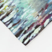 Silent Night Winter Full Moon in Zweden Fleece Deken (Hoek)