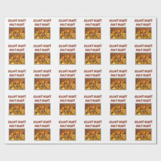 Silent Night Wrapping Paper Cadeaupapier (Vlak)