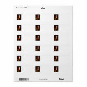 Silent Night's Adresetiketten Etiket (Full Sheet)