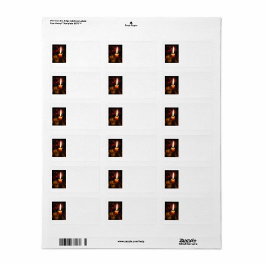 Silent Night's Adresetiketten Etiket (Full Sheet)