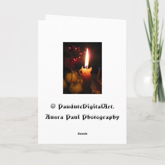 Silent Night's Groeten Feestdagen Kaart (Achterkant)