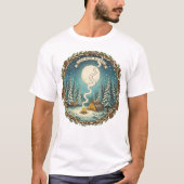Silent Nights Wild Hearts Winter Camping Art T-shirt (Voorkant)
