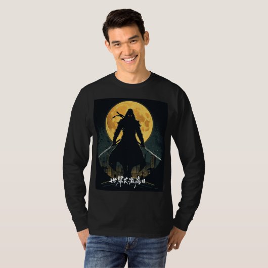 Silent Ninja Assassin Graphic T-shirt (Voorkant volledig)