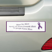 Silent No Meer Bumpersticker (Op auto)