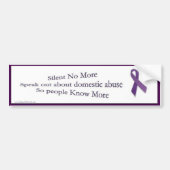 Silent No Meer Bumpersticker (Voorkant)