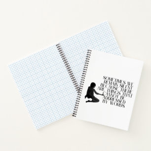 Silent Pain - Minimalistisch Emotioneel Quote Ontw Notitieboek