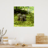 Silent Passage — 和 (Harmony) | Wabi-Sabi Photo Art Poster (Keuken)