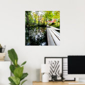 Silent Passage — 映 (Reflection) | Wabi-Sabi Photo  Poster (Thuiskantoor)