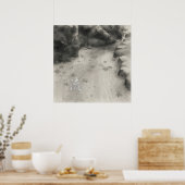 Silent Passage – 流 (Flow) — Ink Painting Poster (Keuken)