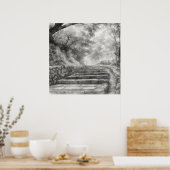 Silent Passage — 道 (The Path) Japanese Sumi-e Ink Poster (Keuken)