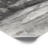 Silent Passage — 道 (The Path) Sumi-e Ink Painting  Poster (Hoek)