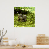 Silent Passage — Japanese Wabi-Sabi Harmony Photo  Poster (Keuken)