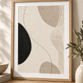 Silent Passage | Minimal Abstract Plaster Art Prin Poster