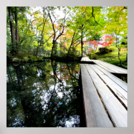 Silent Passage — Wabi-Sabi Reflection Photo art Poster