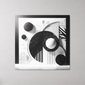 Silent Patterns of Marble & Light Canvas Afdruk (Voorkant)
