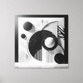 Silent Patterns of Marble & Light Canvas Afdruk