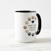 Silent Paws, Loud Love – 15 oz Combo Mok (Voorkant rechts)
