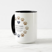 Silent Paws, Loud Love – 15 oz Combo Mok (Voorkant links)