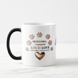 Silent Paws, Loud Love – Roos Gold Paw Print Magische Mok
