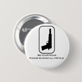 Silent Pistol Ronde Button 5,7 Cm (Voorkant /achterkant)