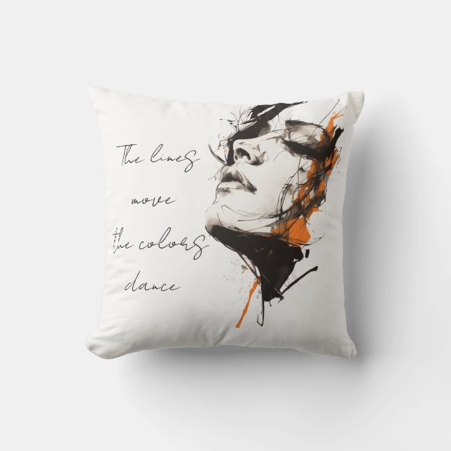 Silent Power – Artistic Throw Pillow Kussen (Voorkant)