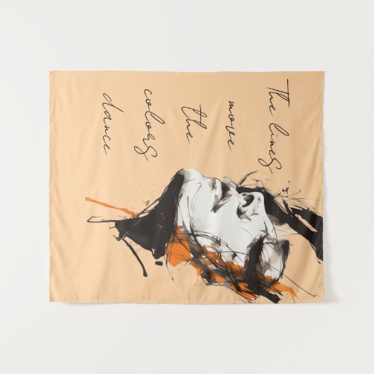 Silent Power Tapestr  Wandkleed (Voorkant (horizontaal))