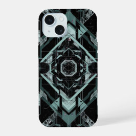 Silent Protocol: Cortex van Cyaan iPhone 15 Case