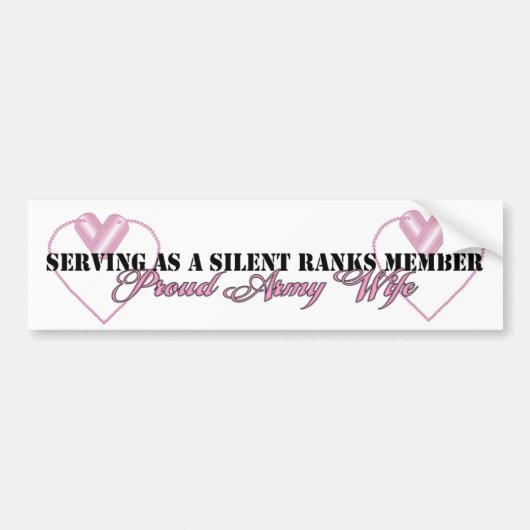Silent Rank Member Bumpersticker (Voorkant)