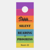 Silent Reading in Progress Classroom Deurhanger (Voorkant)